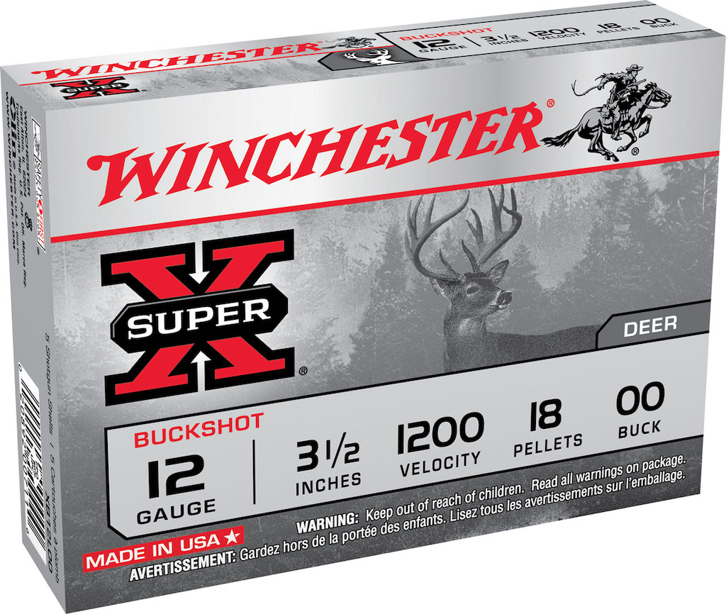 Winchester Super X 12 Gauge 3.50" 00 Buck 18 Pellets 5 Rounds