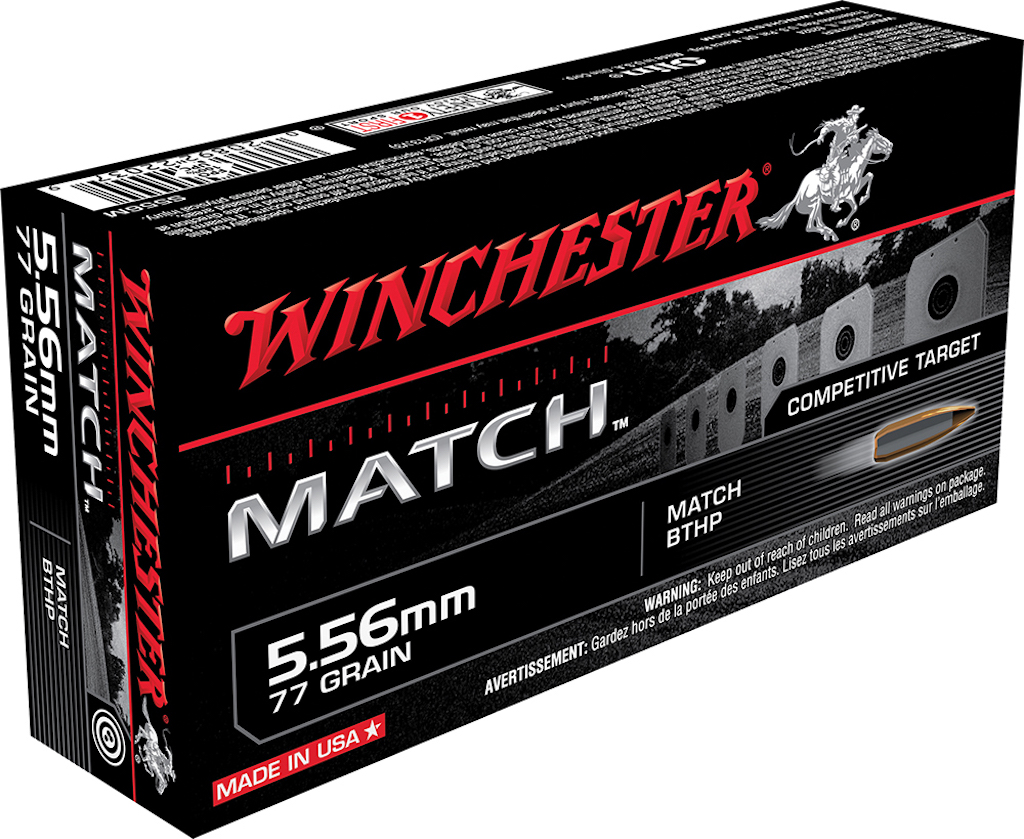 Winchester Match 5.56x45mm NATO Brass HPBT 77 Grain 20 Rounds