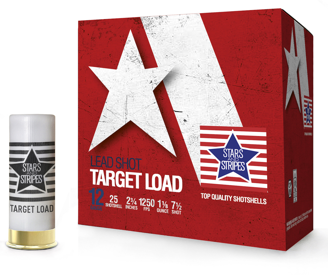 Stars and Stripes Target Load 12 Gauge 2.75" 7.5 Shot 1 1/8oz 25 Rounds