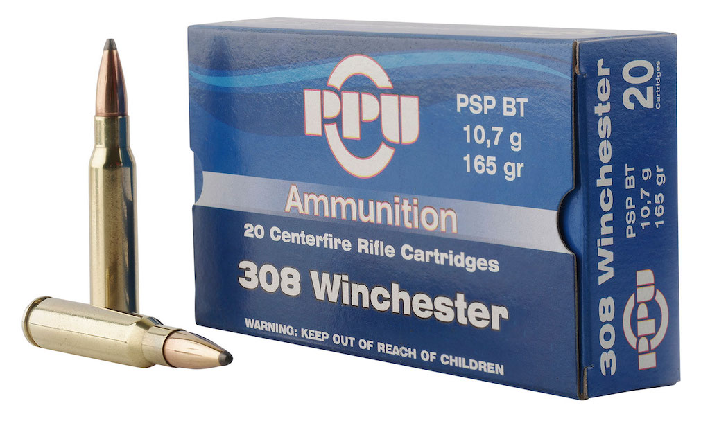 Prvi Partizan 308 Winchester Brass Pointed Soft Point Boat Tail 165 Grain 20 Rounds