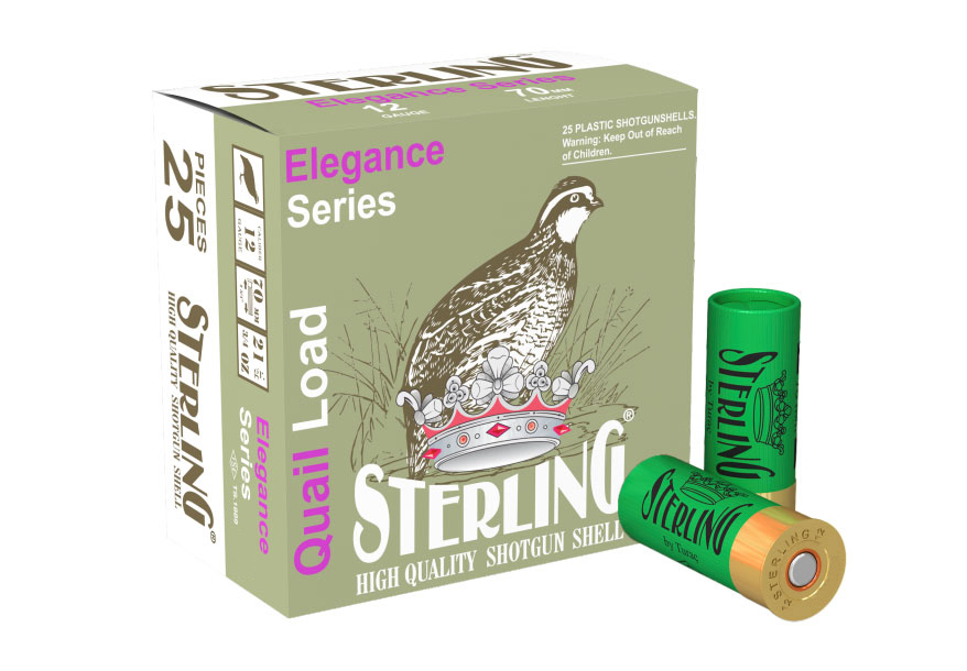 Sterling Quail Elegance Series 12 Gauge 2.75" 9 Shot 3/4oz 25 Rounds
