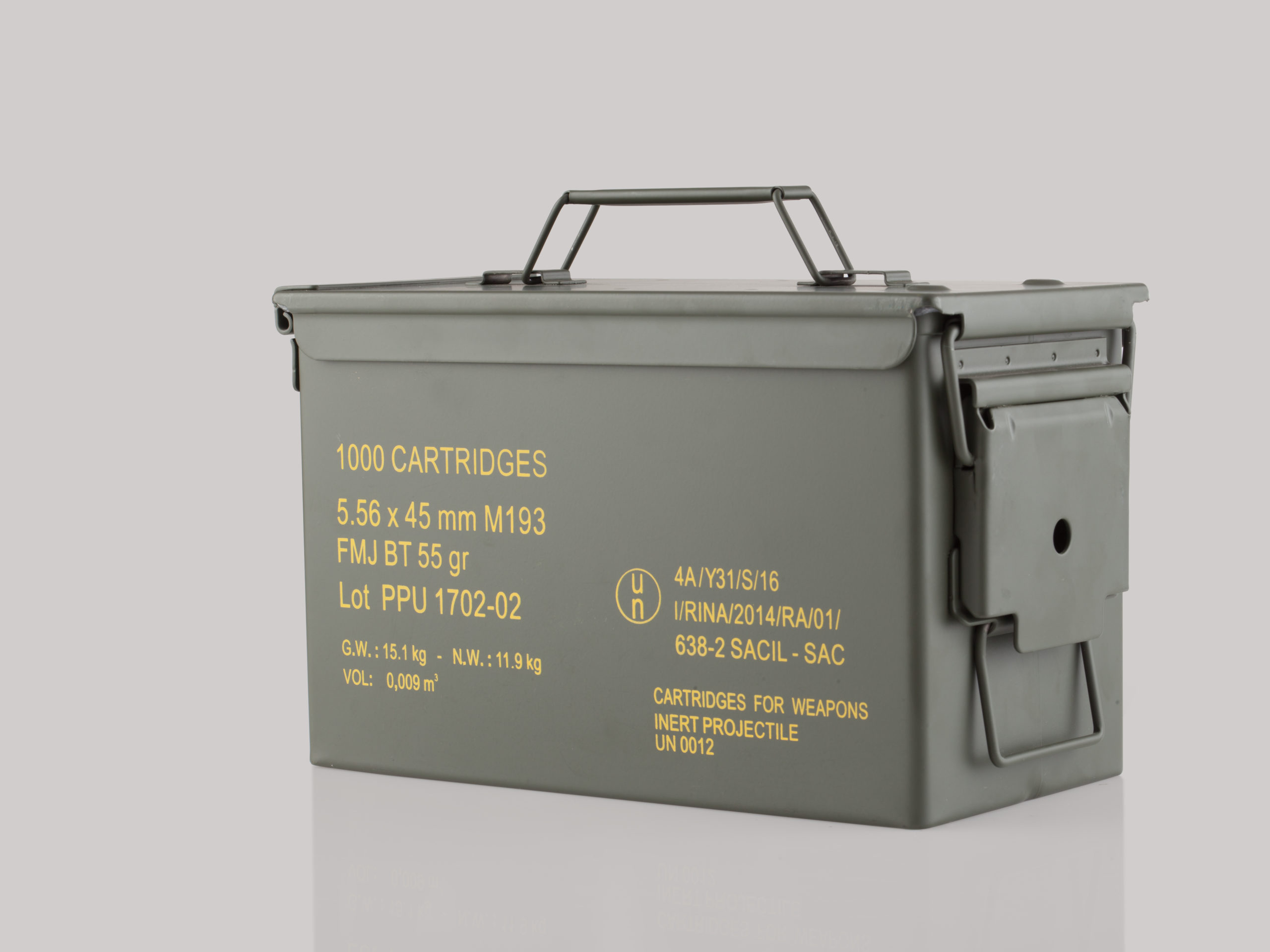 Prvi Partizan 5.56x45mm NATO Brass FMJBT 55 Grain Metal Can 1000 Rounds