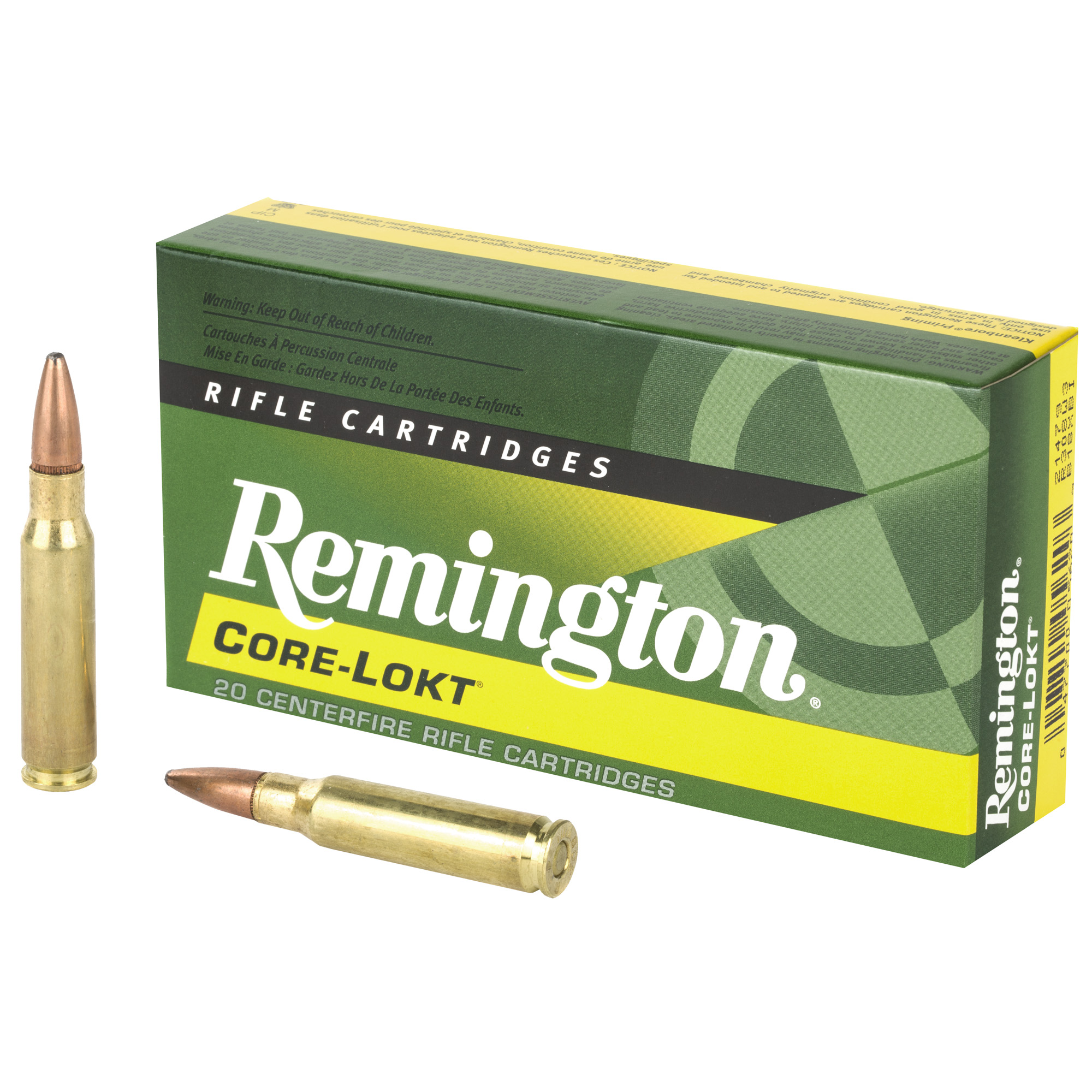 Remington Core-Lokt 308 Win Brass PSPCL 180 Grain 20 Rounds