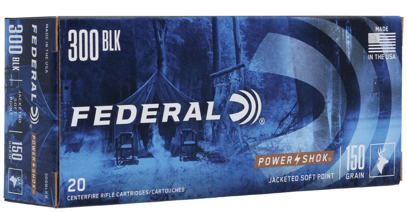 Federal 300 Blackout Power-Shok Brass SP 150 Grain 20 Rounds