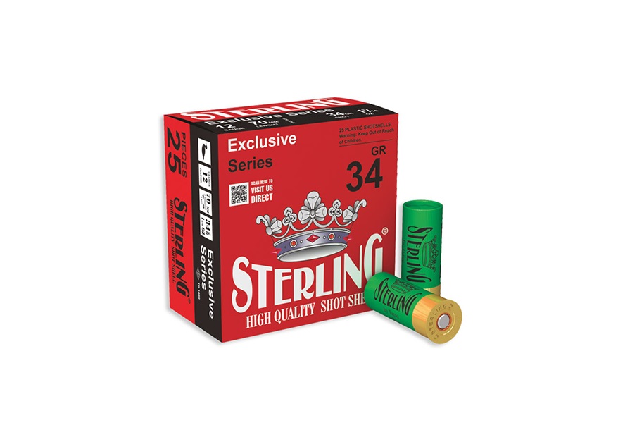 Sterling Exclusive Series 12 Gauge 2.75'' 8 Shot 1-3/16oz 25 Rounds