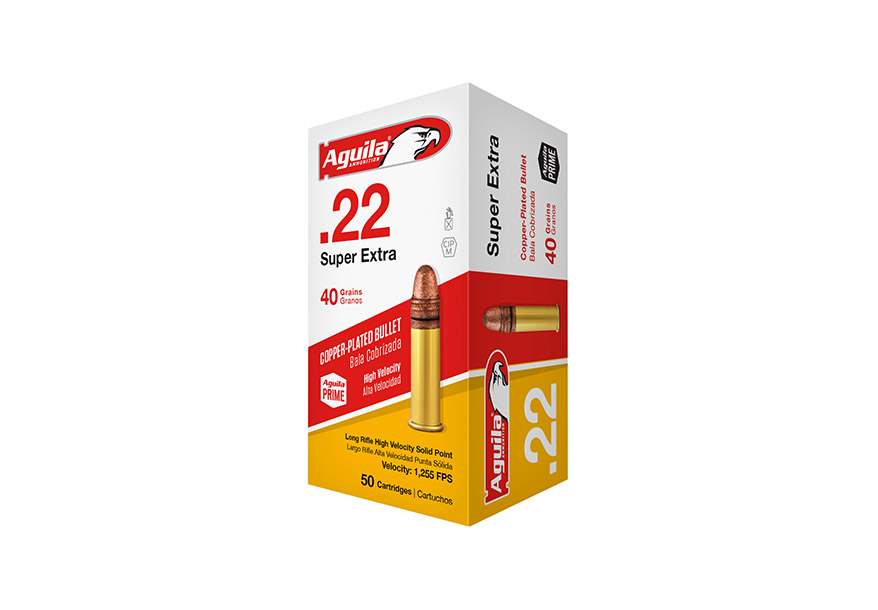 Aguila Super Extra High Velocity 22LR Brass CPSP 40 Grain 50 Rounds