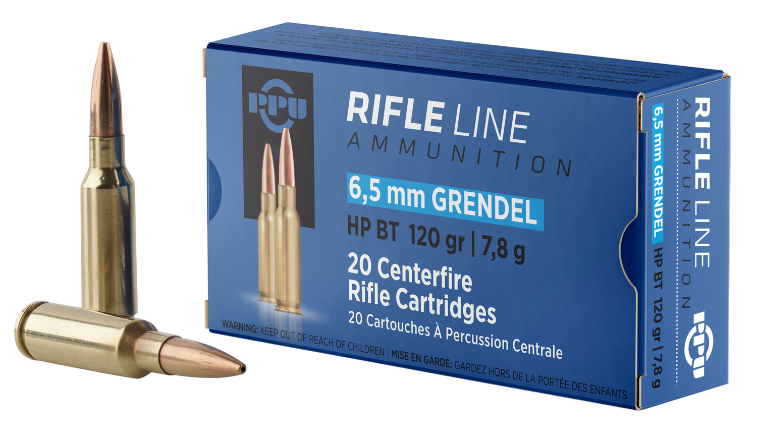 Prvi Partizan 6.5 Grendel Brass HPBT 120 Grain 20 Rounds