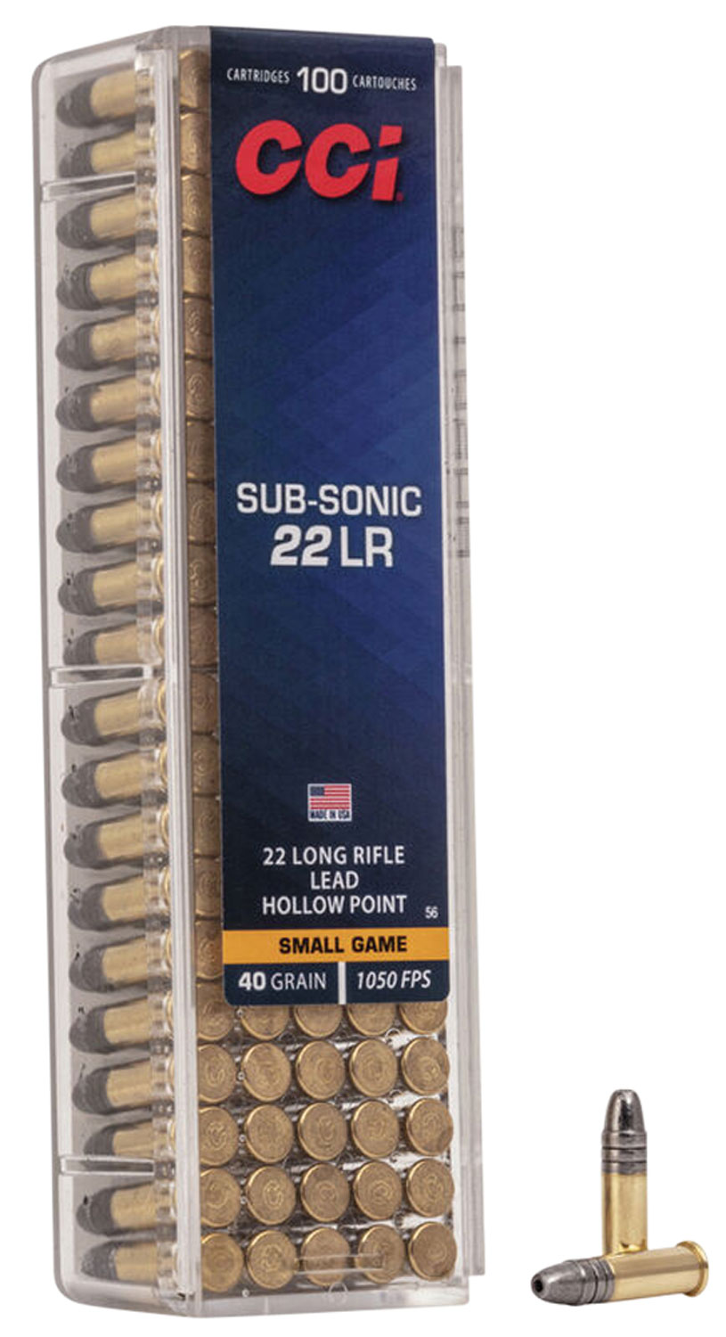 CCI 22 Long Rifle Brass LHP 40 Grain 100 Rounds