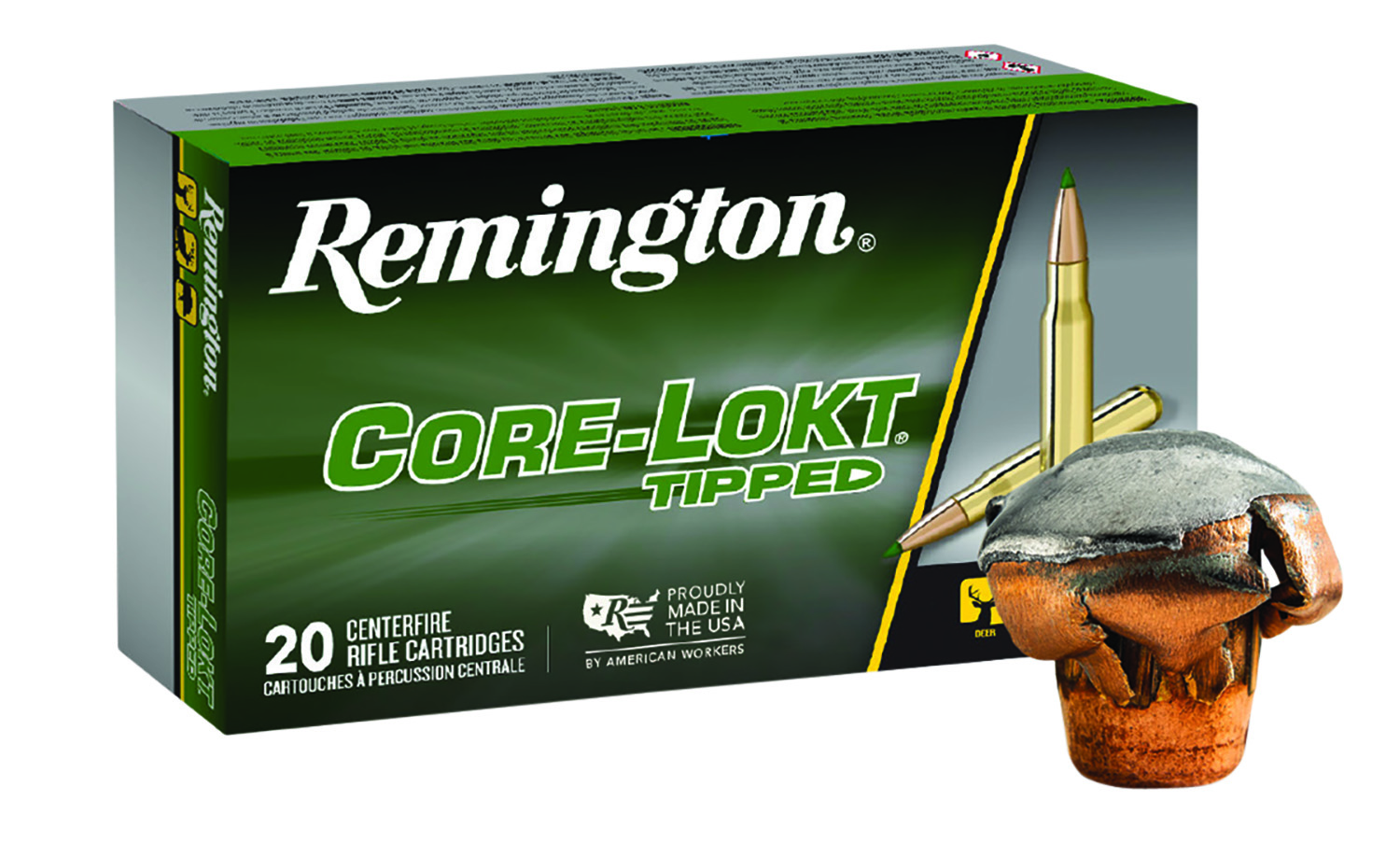Remington Core-Lokt Tipped 308 Winchester Brass 150 Grain 20 Rounds