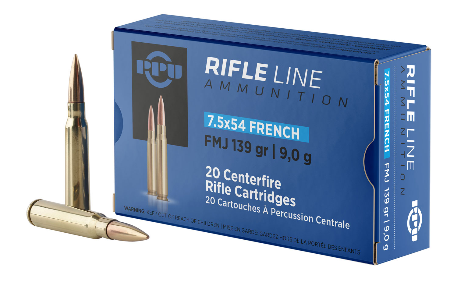 Prvi Partizan 7.5x54mm French Brass FMJ 139 Grain 20 Rounds