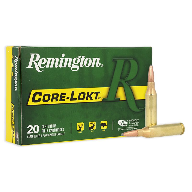 Remington Core-Lokt 243 Winchester Brass Pointed Soft Point 100 Grain 20 Rounds